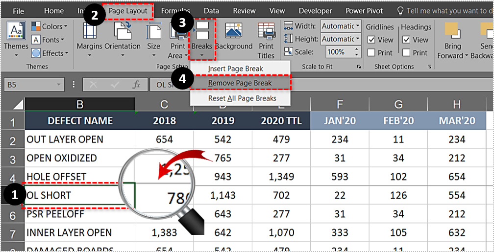 remove the gridlines in excel for mac